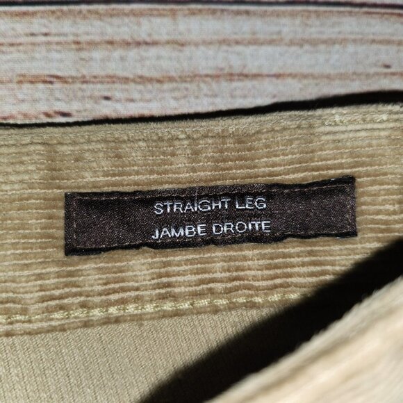 Black Brown 1826 Pants Mens 32×32 Corduroy Straight Leg Jambe Droite Brown - Picture 2 of 16